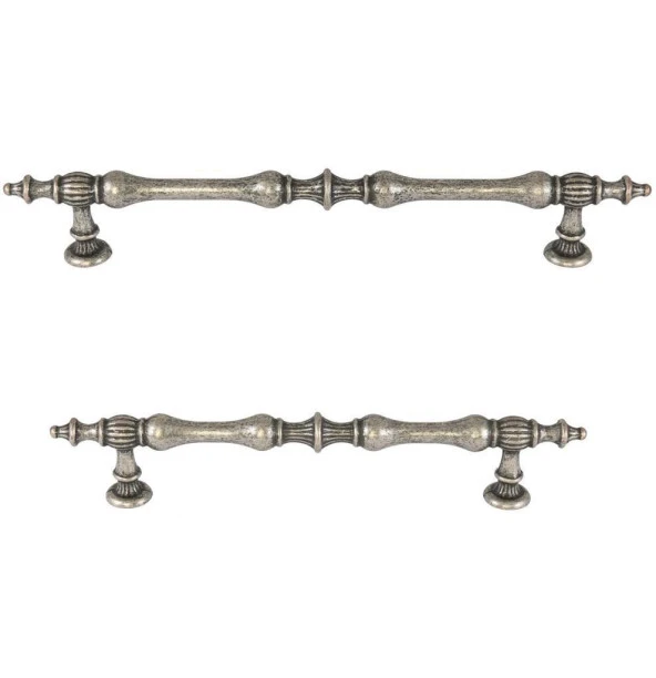 Şehzade Kulp Antik Gümüş 224mm (2 Adet) - Resim 3