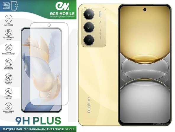 Realme C75 Ekran Koruyucu MAT Parmak İzi Bırakmayan Uyumlu 9H Esnek Nano Kırılmayan - 1