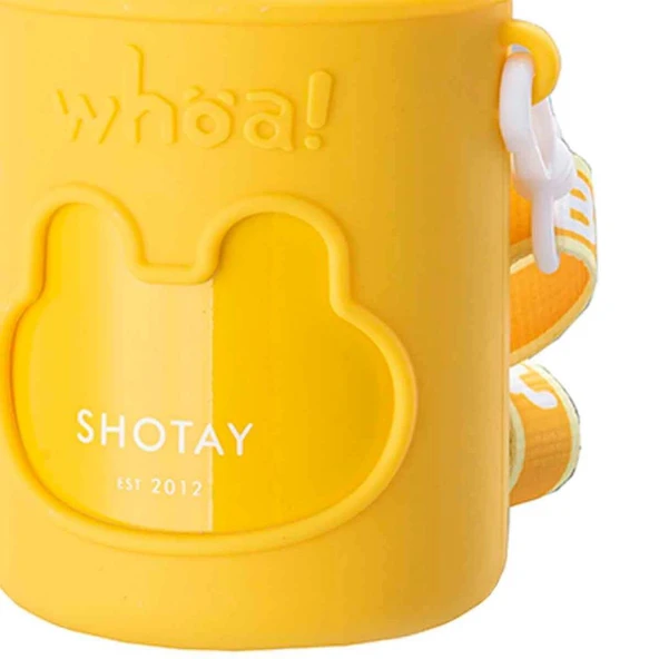 Shotay Happy Everyday Çelik Termos Matara Çocuk 480Ml Sarı - 10