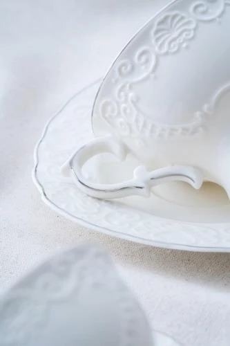 Acar Angela Silver 6 Kişilik Çay-Nescafe Fincanı Takımı SYT-06062 - 4