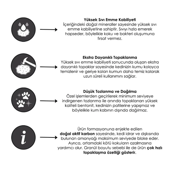 CatPlus Kokusuz Kedi Kumu 10 Lt x 4 Adet - 3