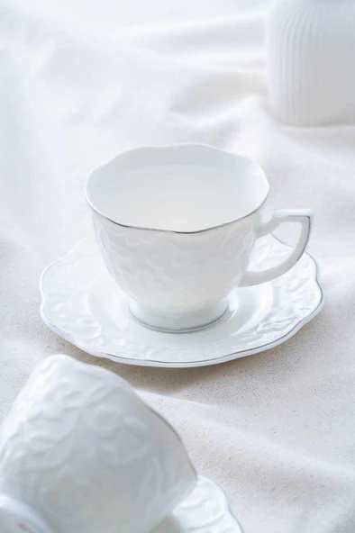 Acar Octavia Silver 6 Kişilik Çay-Nescafe Fincanı Takımı SYT-06061