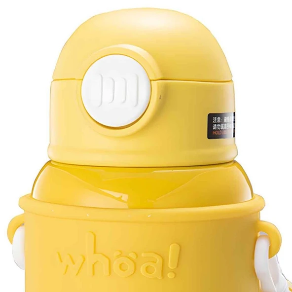 Shotay Happy Everyday Çelik Termos Matara Çocuk 480Ml Sarı - 8