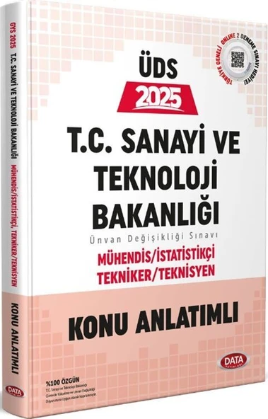 Data Yayınları 2025 ÜDS T.C. Sanayi ve Teknoloji Bakanlığı Mühendis İstatistik Tekniker Teknisyen Konu Anlatımlı - Resim 2