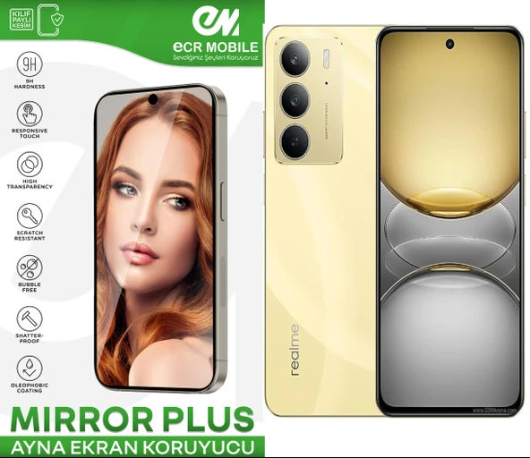 Realme C75 ile Uyumlu Esnek Ayna(Mirror) 9H Nano Ekran Koruyucu - 1