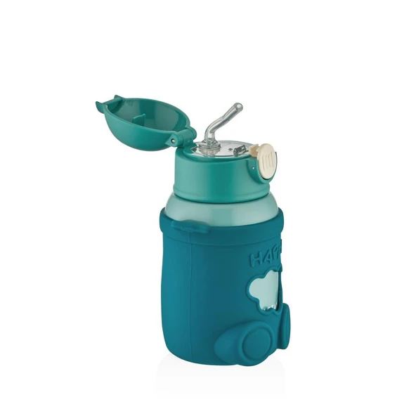Shotay Happy Everyday Çelik Termos Matara Çocuk 480Ml Yeşil - 2