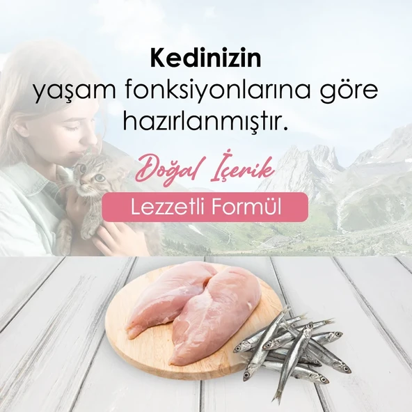 CatPlus Tavuklu Hamsili Yavru Kedi Maması 1,5 Kg x 2 Adet - 7