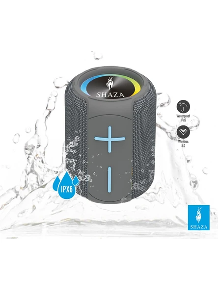 Shaza Taşınabilir Bluetooth Hoparlör Ipx6 Suya Dayanıklı - 6W Ses Çıkışı Gri - 3