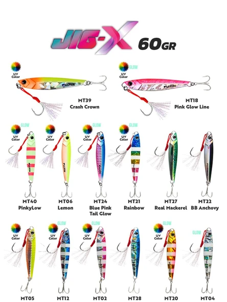 Fujin Jig-X 60gr Shore Jigging Jig Yem