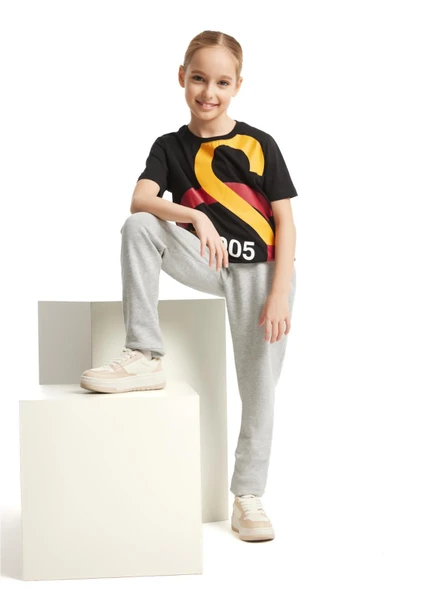 Galatasaray Orijinal Lisanslı Büyük Logo Çocuk T-shirt Hediyelik Ahşap Kutulu - 6