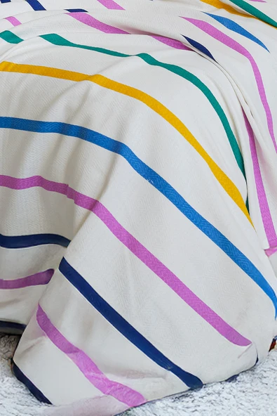 Upstyle Baskılı Pike Takımı Tek Kişilik Funny Lila - Resim 2