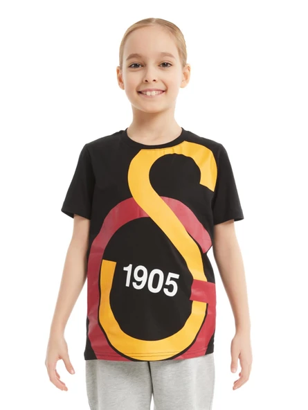 Gs Tsrt 109 Galatasaray Orijinal Lisanslı Büyük Logo Çocuk T-shirt - 4