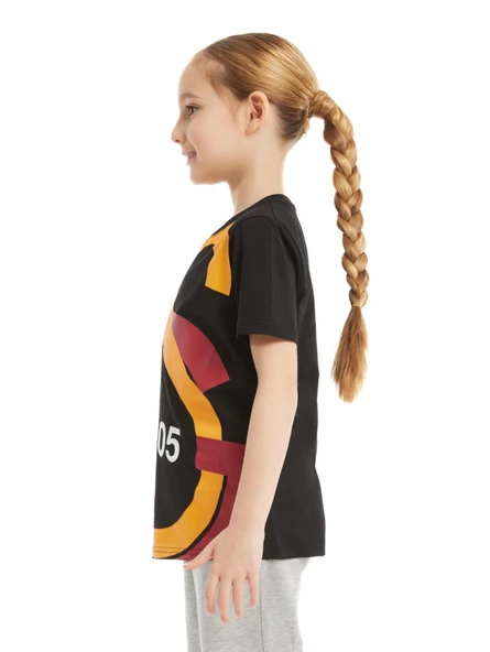 Galatasaray Orijinal Lisanslı Büyük Logo Çocuk T-shirt Kişiye Özel Ahşap Kutulu - 5