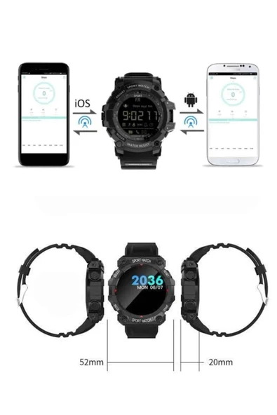 Yeni Nesil Çok Fonksiyonlu Uyku ve Sağlık Takibi Yapabilen Siyah - Resim 3