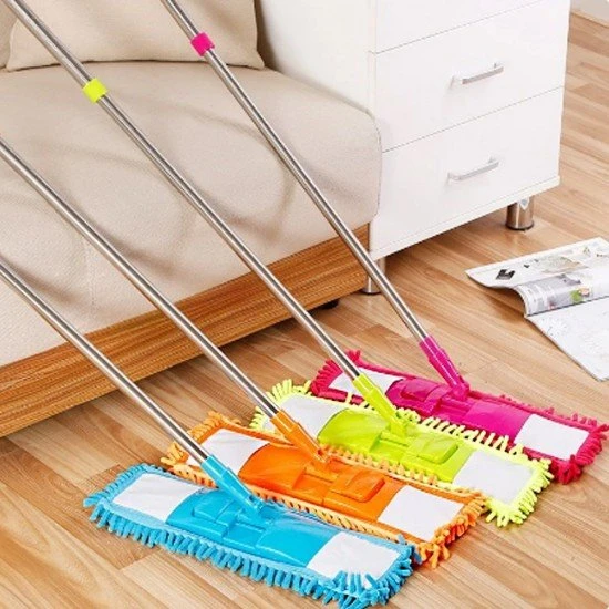 LEVA MAKARNA MOP SET TELEKOPİK RENKLİ 120cm METAL SAPLI (40 x 10 ) ( LV-10328 ) - 4