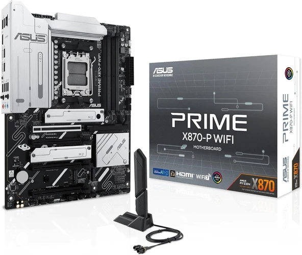 Asus Prime X870-P Wi-Fi AMD AM5 DDR5 ATX Anakart - 4