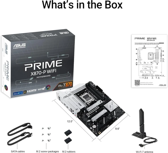 Asus Prime X870-P Wi-Fi AMD AM5 DDR5 ATX Anakart - 2