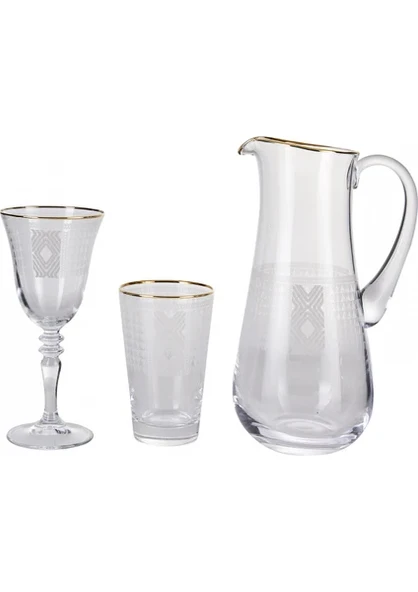 Karaca Batik 25 Parça Bardak Seti Gold - 2