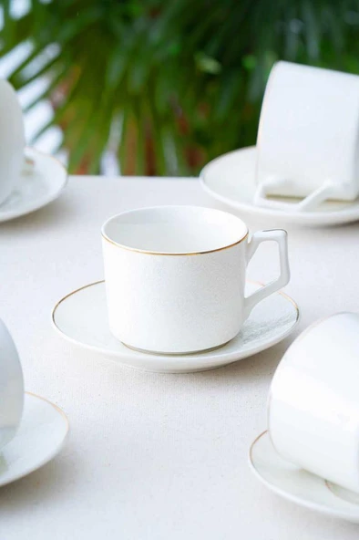 Acar Deborah Gold 6 Kişilik Çay-Nescafe Fincanı Takımı SYT-06066