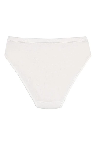 6 Adet Yıldız Bayan Bambu Bikini Külot Ekru 3957 - Resim 4