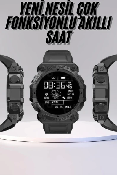 Yeni Nesil Çok Fonksiyonlu Uyku ve Sağlık Takibi Yapabilen Siyah - Resim 6