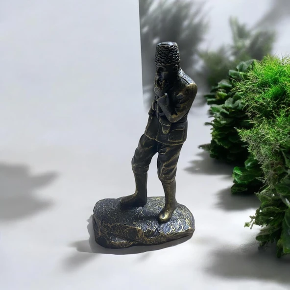 Atatürk Büstü - Bronz Görünümlü - Özel Tasarım Atatürk Biblosu - 3
