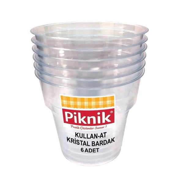 Piknik Krıstal Bardak 6 Adet
