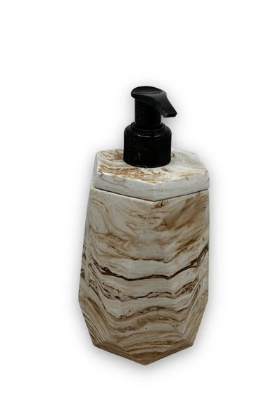 6 Parça Beton Banyo Seti Katı Sıvı Sabunluk Diş Fırçalık Havluluk Tütsülük Sunum Tepsisi - Resim 6