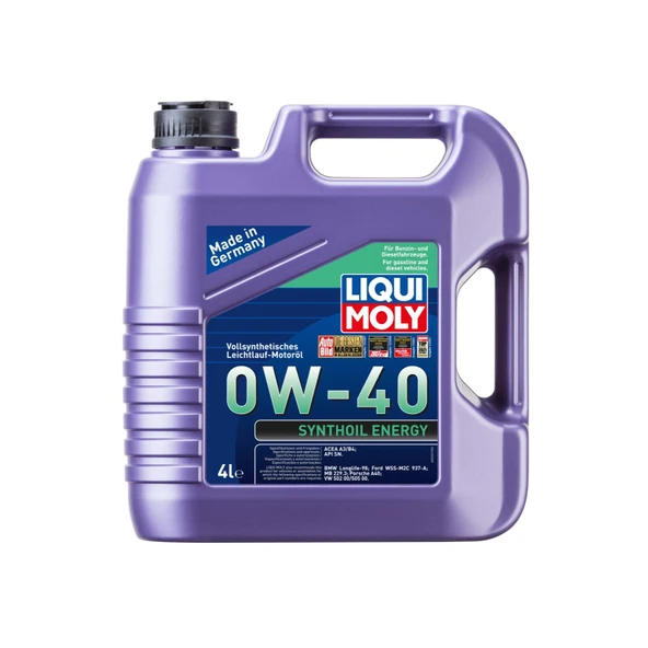 Liqui Moly Synthoil Energy 0W-40 Motor Yağı 4Lt