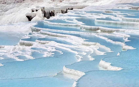 Denizli Pamukkale Manzaralı Duvar Kağıdı - Resim 7