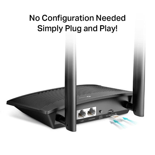 TP-LINK TL-MR100 300MBPS Wireless N 4G LTE Router - 4