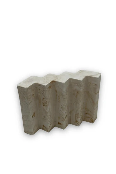 6 Parça Beton Banyo Seti Katı Sıvı Sabunluk Diş Fırçalık Havluluk Tütsülük Sunum Tepsisi - Resim 4