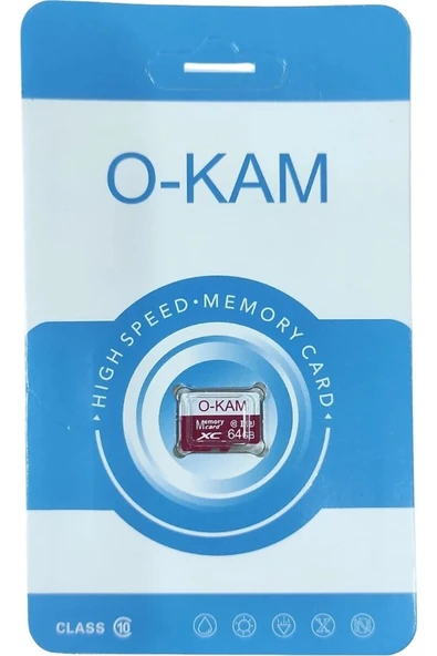 64 GB O-Kam Hafıza Kartı Faster Transfer Speed Class 10 4k Video Kayıt - 2
