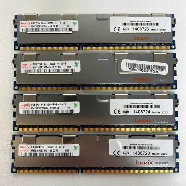 Hynix KOREA 01/16GB DDR3/ 4RX4 PC3-8500R-10F0/SERVER RAM - 2