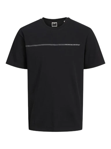 JACK JONES Erkek Siyah Pamuklu Tişört 12273120 - 8