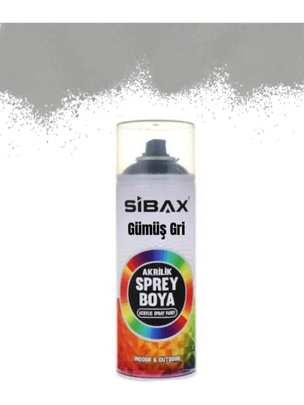 Akrilik Sprey Boya Gümüş Gri 400 ml
