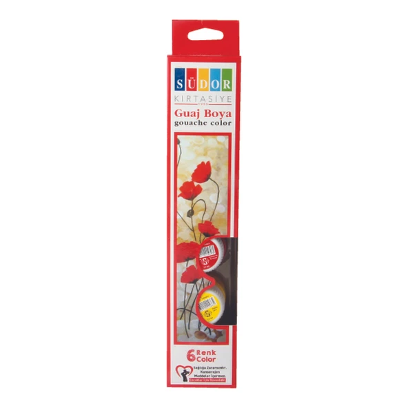 Südor Guaj Boya 6 lı Şişe - 2 set