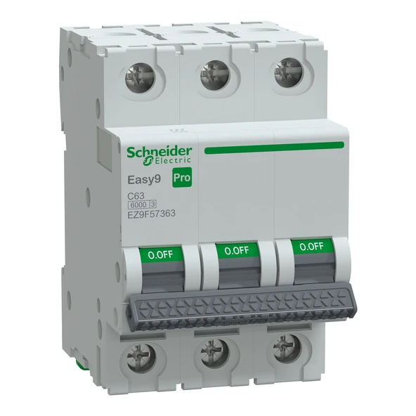 Schneider Pro 3 Faz 63A 6 KA C Tipi Sigorta ,EZ9F57363