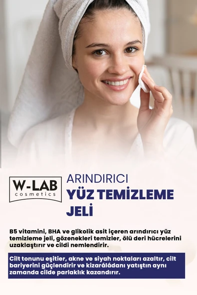 W-Lab Kozmetik Arındırıcı Yüz Temizleme Jeli 400 ML - 3