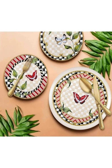 The Mia Jardin Pasta Tabağı 4'lı Seti 19 cm - 3