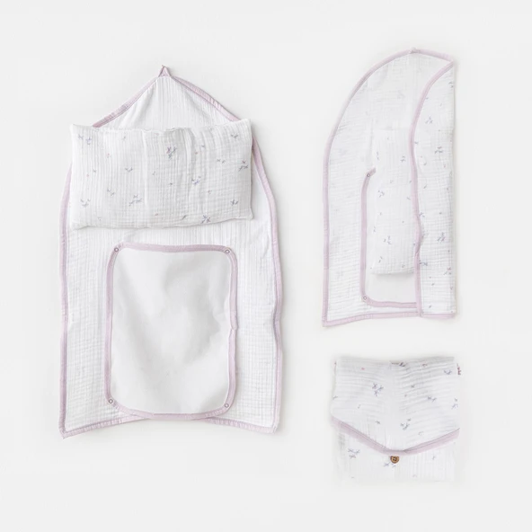 Kız Bebek Alt Açma Changing Mat Magical Butterfly Muslin
