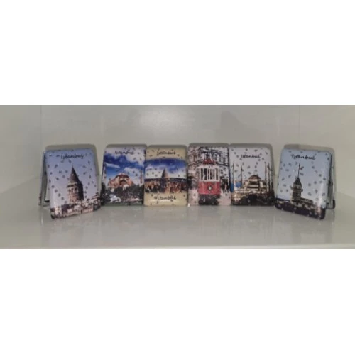 12'li Büyüteçli Dikdörtgen Cep Aynası - 3