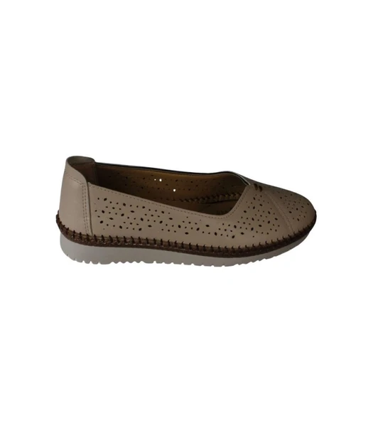 YAZKIŞ Kadın Siyah Krem Cilt Comfort Taban Günlük Babet - 6