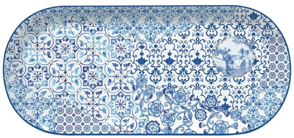 Easy Life Porselen Oval Servis Tabağı 33,5cm x 15cm - 1