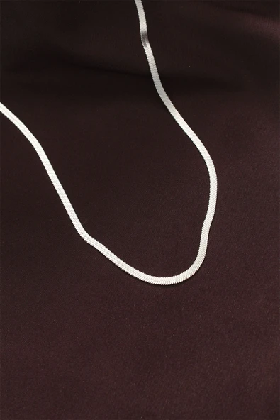 316L Çelik Gümüş Renk 60 cm İtalyan Zincir Kolye ürün görseli