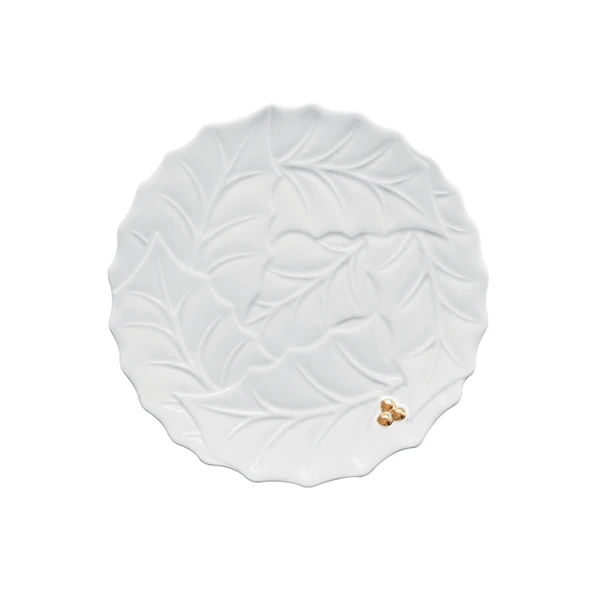 Easy Life Holly & Berries Porselen Pasta Tabağı 20,0cm - Beyaz ürün görseli