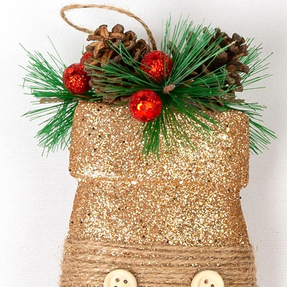 Yılbaşı Süsü Eldiven Berry'li 2'li Paket Dore 12x18,5 Cm. - Resim 3