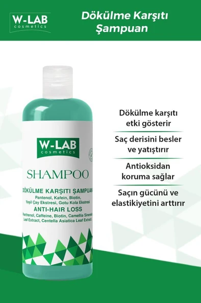 W-Lab Kozmetik Dökülme Karşıtı Şampuan 400 ML