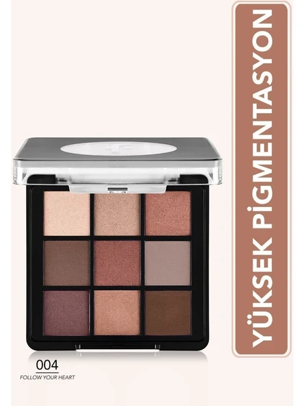 Flormar Eyeshadow Palet 9 Lu Far 004 Follow Your Heart