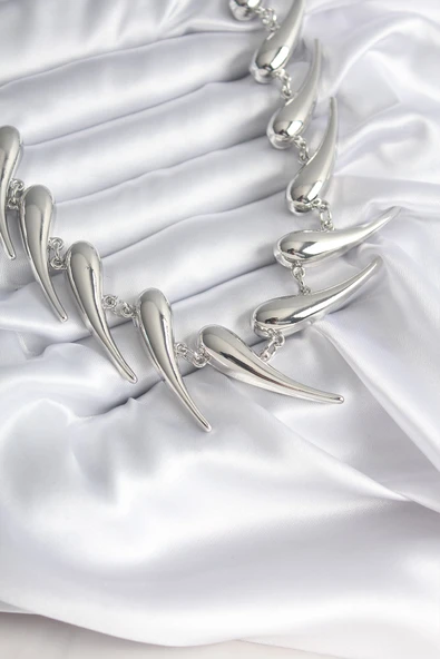 VIP Seri Özel Model Gümüş Renk Kadın Kolye ürün görseli